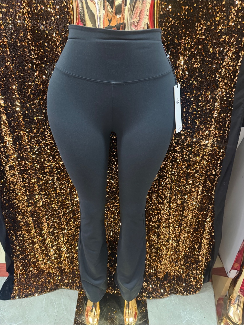 ALO Yoga High-Waist Black Flare Leggings